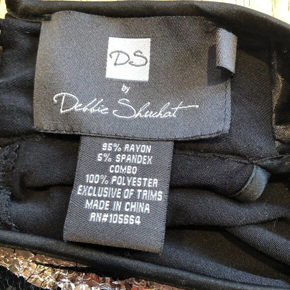 Debbie Shuchat Zebra Print Sequined Sleeveless Blouse Small - Picture 6 of 11